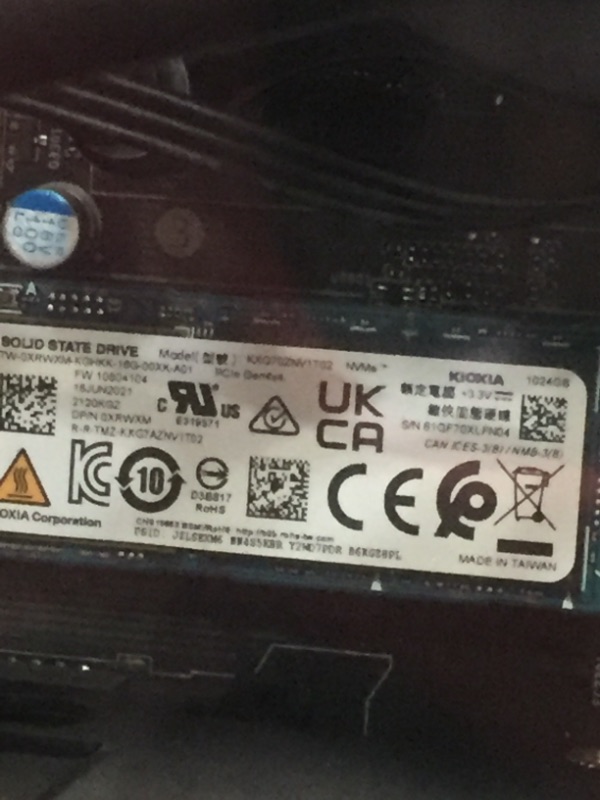 Photo 28 of **NONFUNCTIONAL**MISSING COMPONENTS DID NOT STAY ON 
Alienware Aurora R14 Gaming Desktop - AMD Ryzen 9 5900, 32GB 3466MHz RAM, 1TB SSD + 2TB HDD, NVIDIA GeForce RTX 3080 10GB GDDR6X Graphics, Liquid Cooled, Windows 11 Home - Dark Side of the Moon, Black