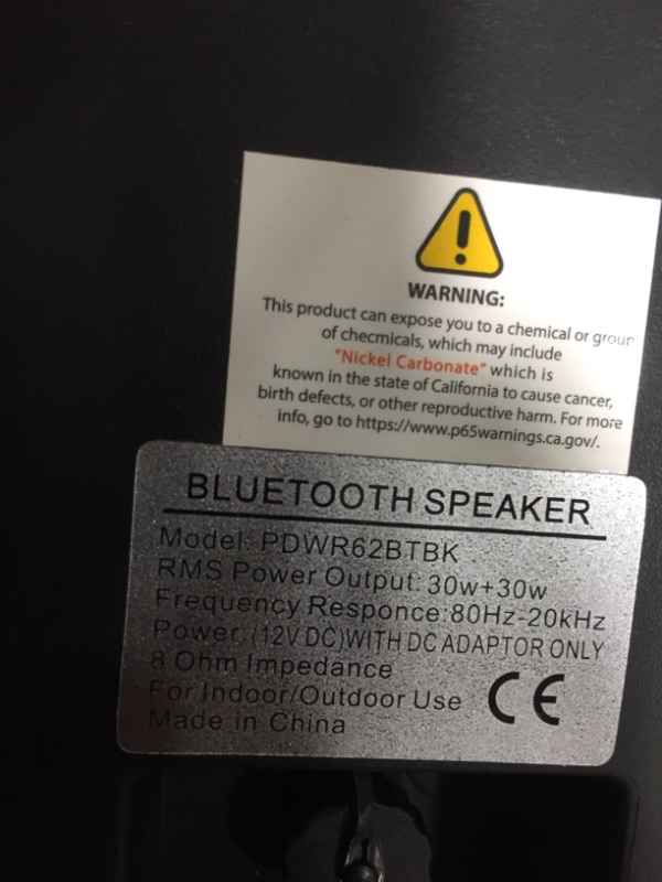 Photo 1 of Pyle Pair of Wall Mount Waterproof & Bluetooth 6.5'' Indoor/Outdoor Speaker System, with Loud Volume and Bass. (Pair, Black. PDWR62BTBK)