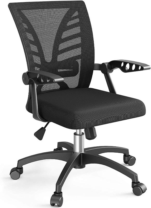 Photo 1 of NOBLEWELL Ergonomic Office Mid Back Mesh Computer Desk Chair, Black
