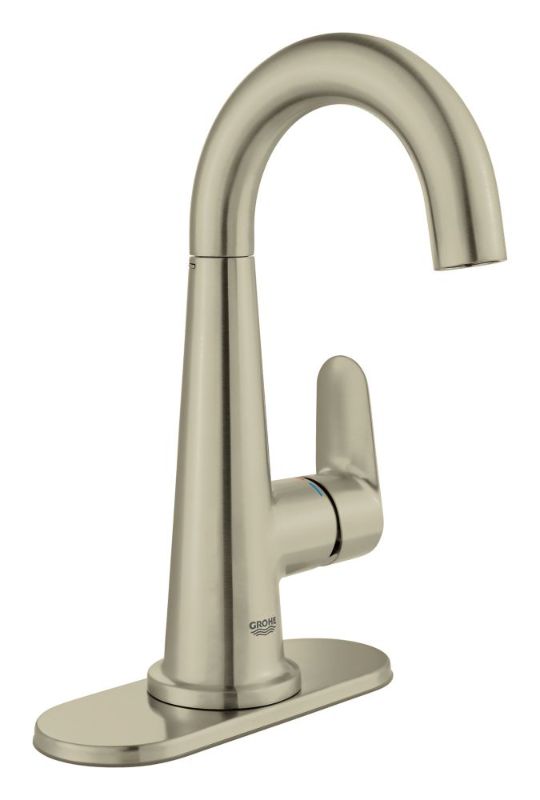 Photo 1 of ***PREVIOUSLY OPENED***
GROHE Veletto 4 in. Centerset Single-Handle Bathroom Faucet in Brushed Nickel InfinityFinish
