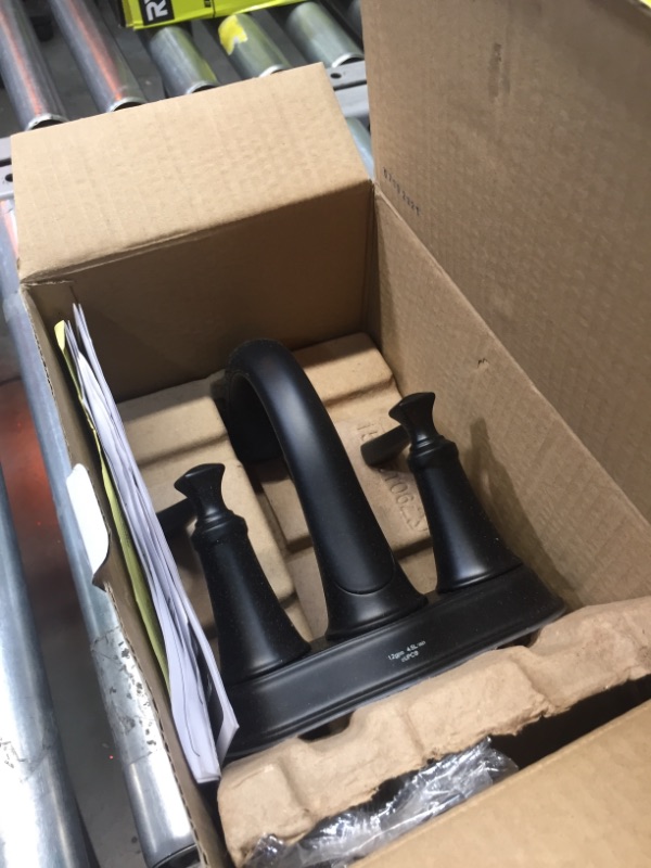 Photo 2 of ***PREVIOUSLY OPENED***
American Standard Rumson 4 in. Centerset 2-Handle Bathroom Faucet in Matte Black
