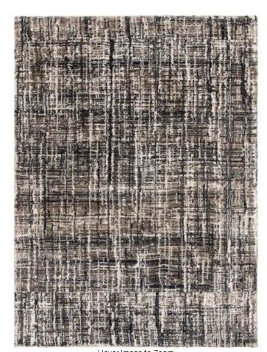 Photo 1 of ***NEW***
Bazaar Zana Navy/Nickel 5 ft. x 7 ft. Menswear Polypropylene Area Rug
