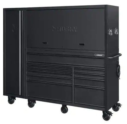 Photo 1 of ***SIDE ONLY**NOT COMPLETE***
Heavy-Duty 80 in. W 10-Drawer, Deep Combination Tool Chest and Rolling Cabinet Set in Matte Black (3-Piece)
