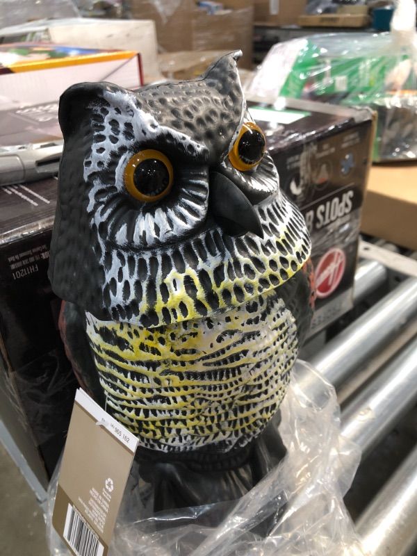 Photo 2 of 14 in. H Defense Garden Owl
