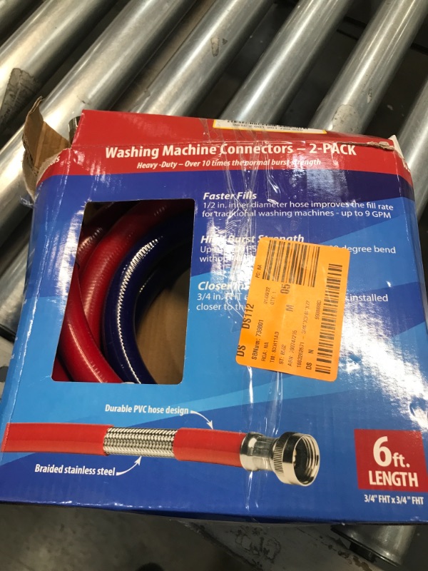 Photo 2 of 6' Washing Machine Supply Hose