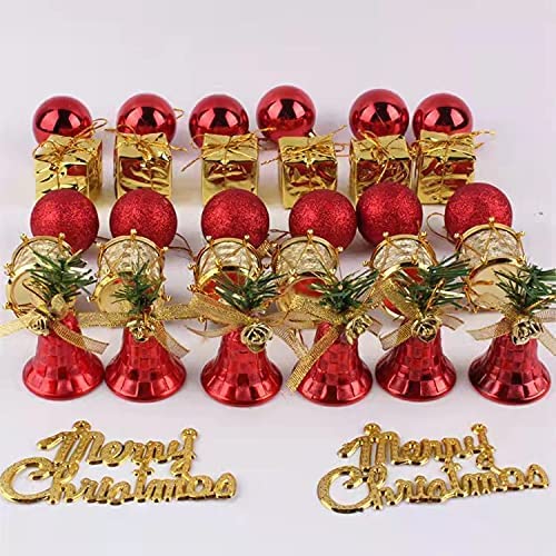 Photo 1 of 18 items 
CUIWEI 32 PCS Christmas Tree Ornaments Set, Christmas Balls, Glitter Drum, Foam Gift Box , Christmas Bells and Merry Christmas Hanging Drop, Christmas Holiday Party Decor
($11 x 18)