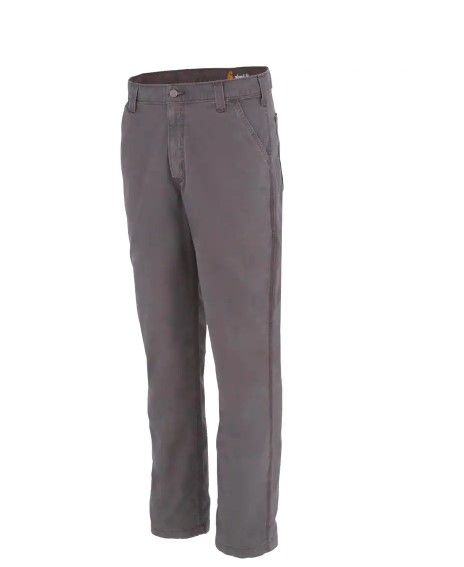 Photo 1 of Men's 32 in. x 30 in. Gravel Cotton/Spandex Rugged Flex Rigby Dungaree Pant
