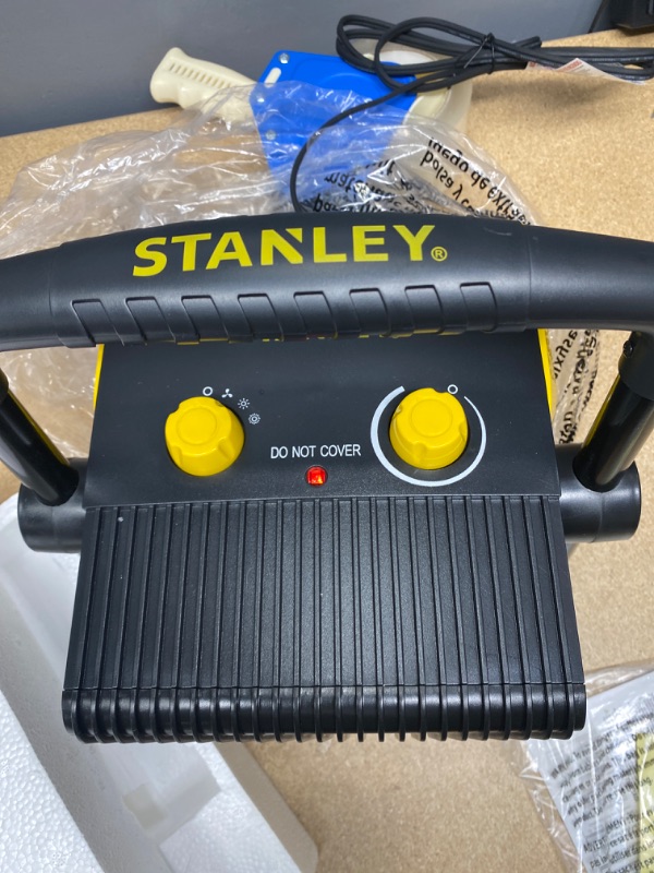 Photo 1 of STANLEY ST-300A-120 Electric Heater, Black, Yellow

