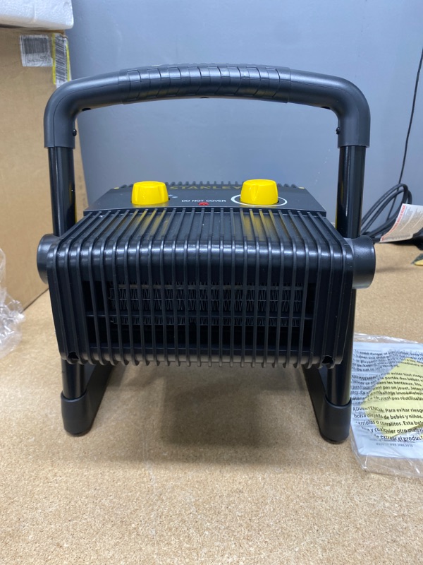 Photo 4 of STANLEY ST-300A-120 Electric Heater, Black, Yellow

