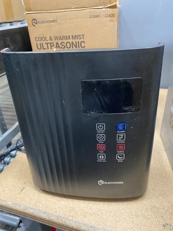 Photo 1 of Elechomes SH8830 Humidifier, 6.5L(1.72Gal) Top Fill Warm and Cool Mist Humidifiers for Bedroom with Remote Control, 700 ml/h Max, Auto & Sleep Mode, 360° Nozzle, Auto Shut-Off, Black
