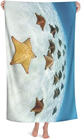 Photo 1 of Starfish Beach Towel for Women Men, Graphic Yoga Mat Quick-Drying Super Absorbent Soft and Lightweight (32 X 52ines). 2PACK 
 
 
 
 
 
 
 
