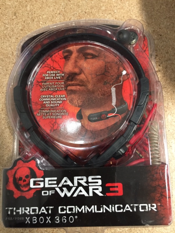 Photo 2 of Gears of War 3 Black/Red Throatband Headsets