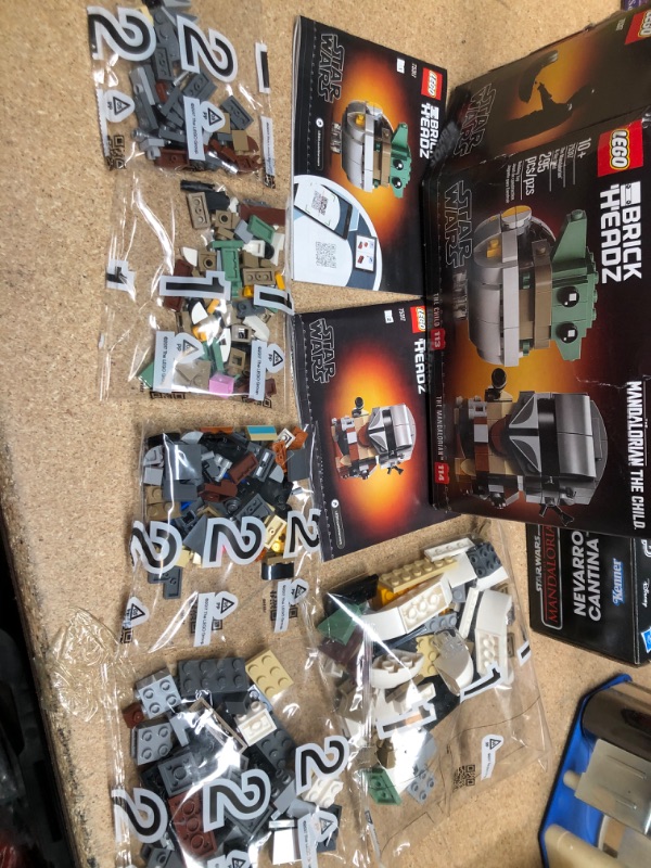 Photo 1 of LEGO BrickHeadz Star Wars The Mandalorian & The Child 75317 Building Kit, Toy for Kids and Any Star Wars Fan Featuring Buildable The Mandalorian and The Child Figures (295 Pieces)