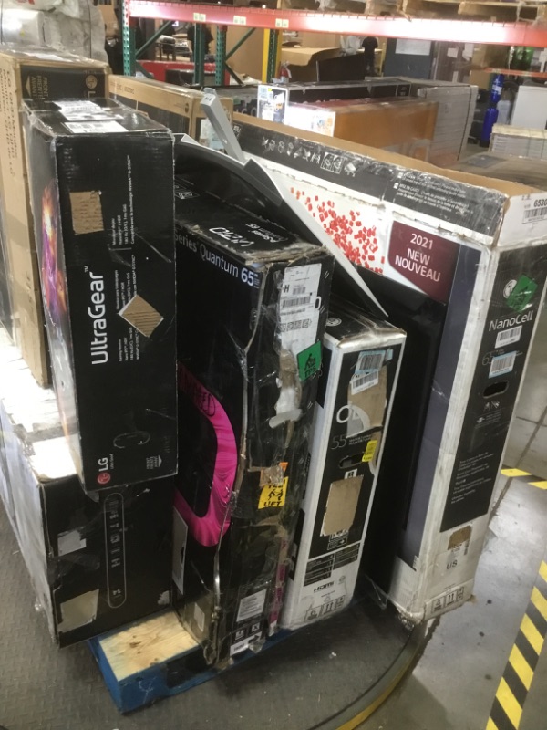 Photo 2 of PALLET OF ASSORTED DAMAGED TVS AND MONITORS SOLD AS IS NON REFUNDABLE