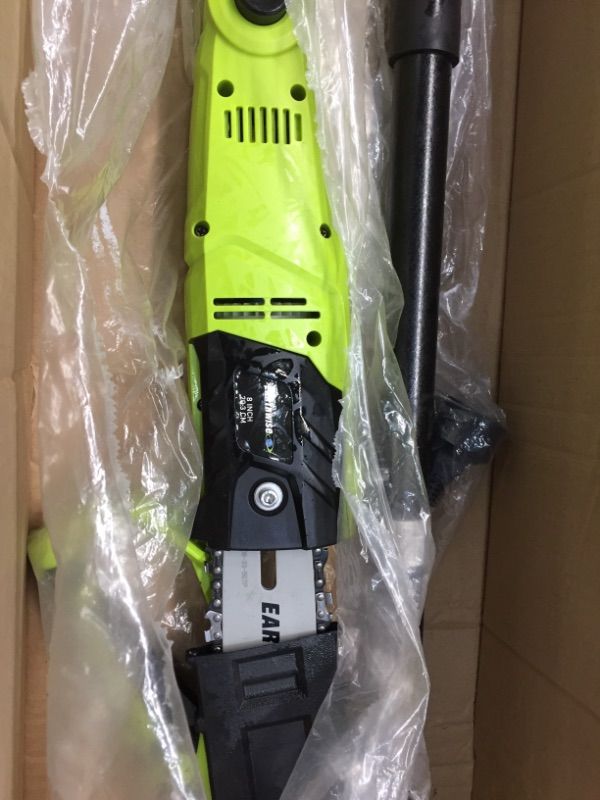 Photo 1 of ***PARTS ONLY*** Earthwise PS44008 6.5-Amp 8-Inch Corded Electric Pole Saw, Green


//oily /used 