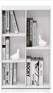 Photo 1 of Furinno 5-Cube Reversible Open Shelf, White