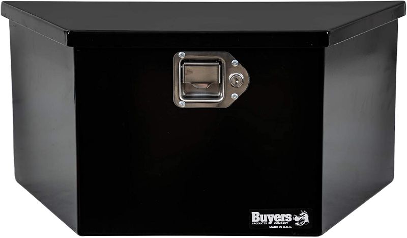 Photo 1 of ***DENT*** Buyers Products - 1703203Underbody Truck Box With Paddle Latch, White Steel, 14 x 16 x 30 Inches
