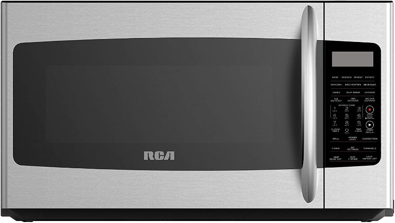 Photo 1 of **SIDE DENTS** RCA RMW1749-SS, Microwave Oven with Sensor, Convection and Grill Function, 1.7 Cubic Feet-Stainless Steel, cu ft
