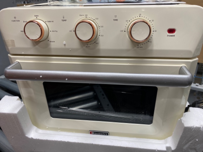 Photo 3 of (Upgraded)26.5Qt Large Convection Oven, Quiet Fully Stainless Steel Countertop Toaster Oven Air Fryer, Air Fry-Toast-Bake-Rotisserie-Broil-Dehydrate, 12-Slice Non-Stick Oven, 6 Fittings, 45 Recipes
