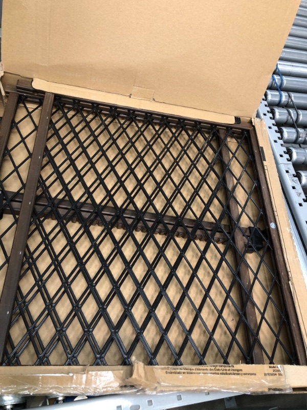 Photo 1 of Evenflo Position and Lock Farmhouse Pressure Mount Gate, Dark Wood
Versatile: With an Extension From 26-42 Inches. This Gate Will Fit in Most Doorways Quickly and Easily