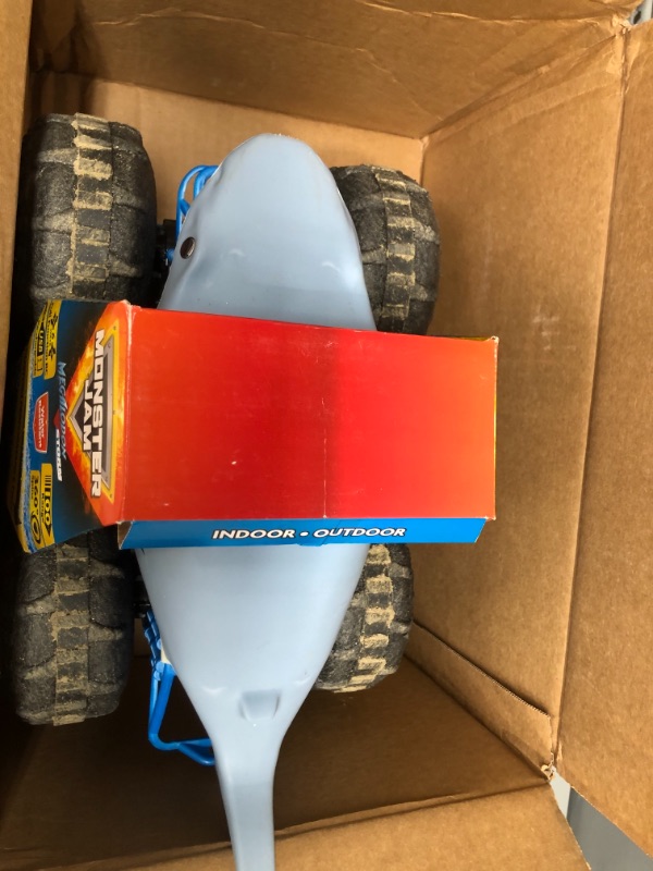 Photo 2 of Monster Jam Official Megalodon Storm All-Terrain Remote Control Monster Truck - 1:15 Scale
