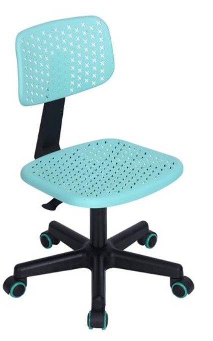 Photo 1 of FurnitureR IWC Colorful Office Chair PP with 5 Casters - Turquoise
40x40x74.5-86.5cm
