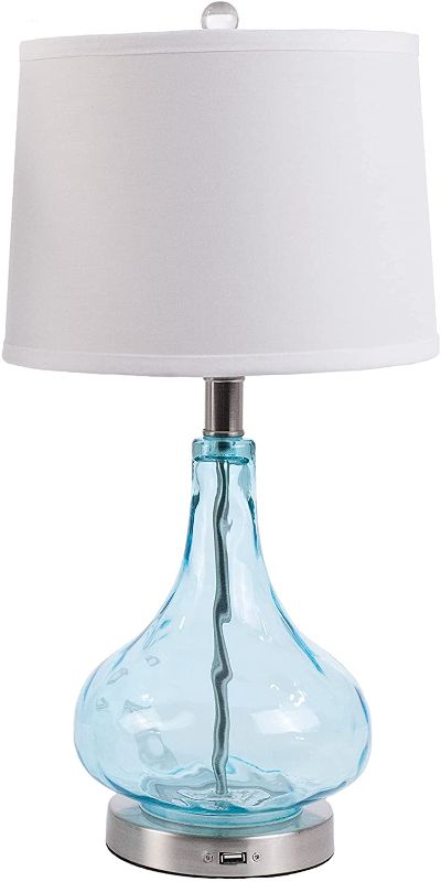 Photo 1 of Blue Coral Table Lamp Emergency Battery Back Up Night/Table Light 