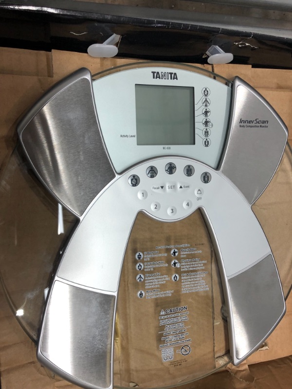 Photo 3 of TANITA's BC-533 FDA Cleared Glass Innerscan Body Composition Monitor