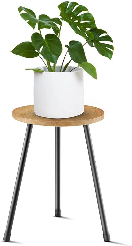 Photo 1 of  Indoor Plant Stand, Mid Century Wood Plant Stand Plant Table similar to stock photo 