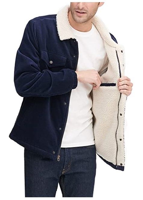 Photo 1 of Levi's Men's Corduroy Sherpa Trucker Jacket (Large)