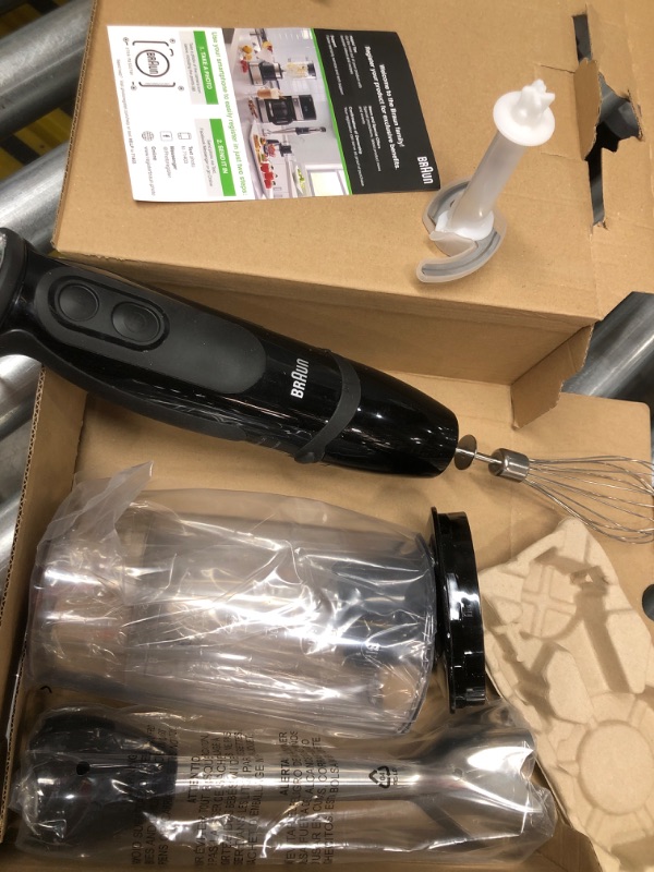 Photo 1 of **SEIZED MOTOR ON DEVICE** Braun MultiQuick 5 Vario Immersion Hand Blender in Black
