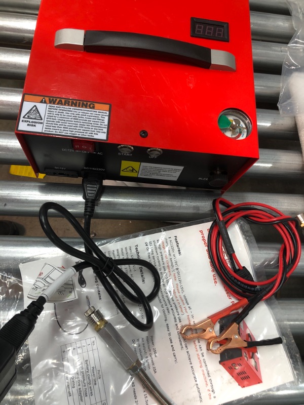 Photo 1 of **Missing Power Cord**GX CS1-I PCP Air Compressor with Built-in Power Adapter, Auto-shutoff, Oil &Water-Free, 4500Psi/30Mpa, Power by 110V /220V AC or 12V DC, Air Gun and...
