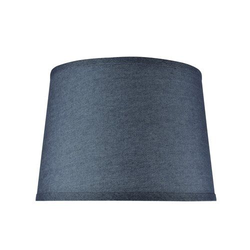 Photo 1 of Aspen Creative Hardback Empire Shaped Spider Construction Lamp Shade in Washing Blue (12" X 14" X 10")
