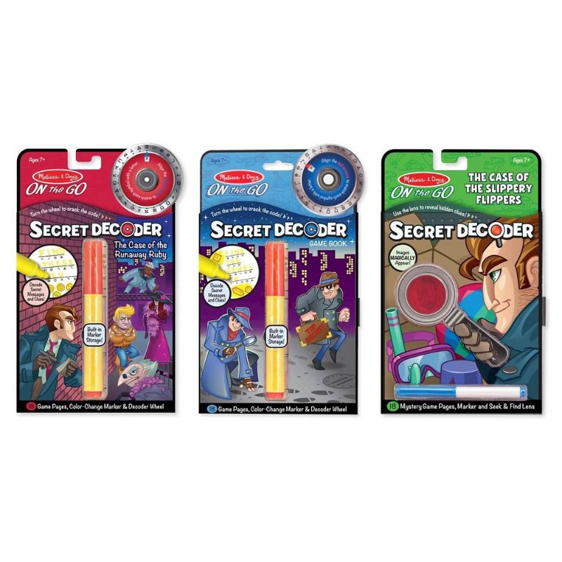 Photo 1 of Melissa & Doug on the Go Secret Decoder Activity Books Set - 54 Games
