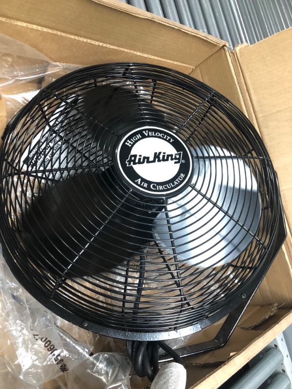 Photo 3 of Air King 18" 1/6 HP 3-Speed Totally Enclosed Pivoting Head Multi-Mount Fan
