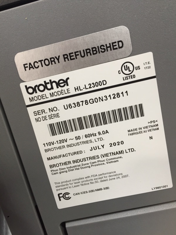 Photo 1 of Brother HL-L2300D Monochrome Laser Printer with Duplex Printing (Renewed)