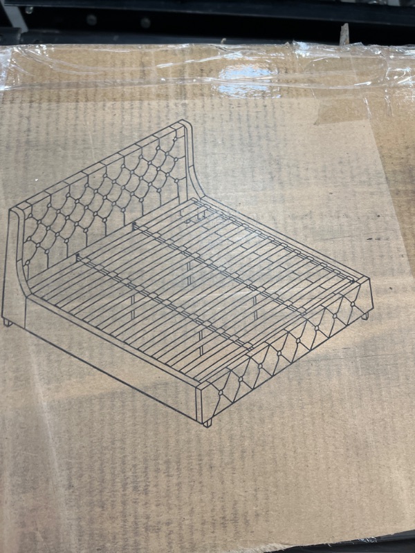 Photo 1 of ***BOX 2 OF 2 ONLY*** KING UPOLSTERED BED
