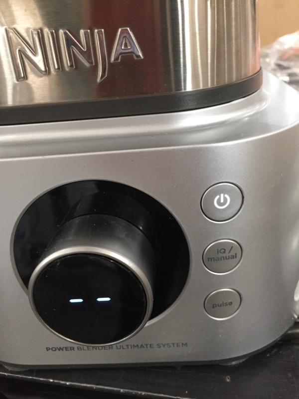 Photo 2 of Ninja SS401 Foodi Power Blender Ultimate System with 72 oz Blending & Food Processing Pitcher, XL Smoothie Bowl Maker and Nutrient Extractor* & 7 Functions, Silver
