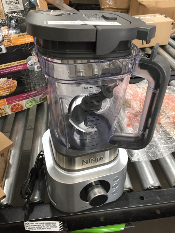 Photo 6 of Ninja SS401 Foodi Power Blender Ultimate System with 72 oz Blending & Food Processing Pitcher, XL Smoothie Bowl Maker and Nutrient Extractor* & 7 Functions, Silver

