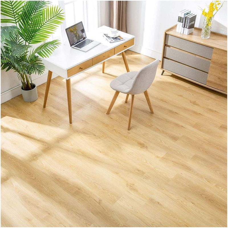 Photo 1 of **ONE BOX**
Selkrik Vinyl Plank Flooring-Waterproof Click Lock Wood Grain-4.5mm SPC Rigid Core (48” X 7.2”) Shelter Cove SK70001 (24sqft)/Box-Buy More Save More
