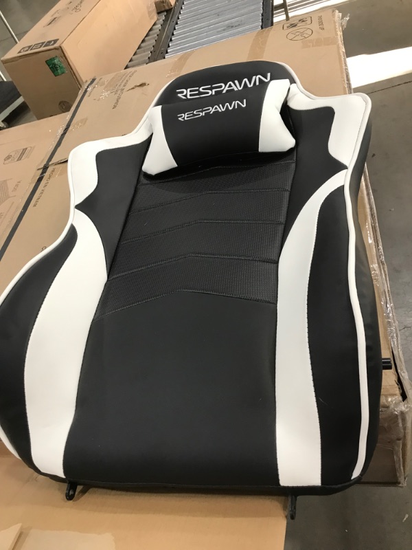 Photo 2 of RESPAWN RSP-900 Racing Style, Reclining Gaming Chair, 35.04" - 51.18" D x 30.71" W x 37.01" - 44.88" H, White
