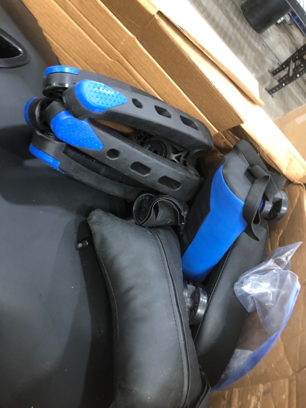Photo 1 of Office chair black and blue.