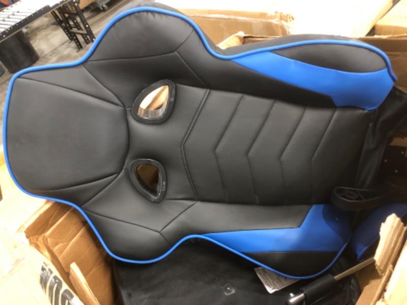 Photo 1 of Office chair black and blue.