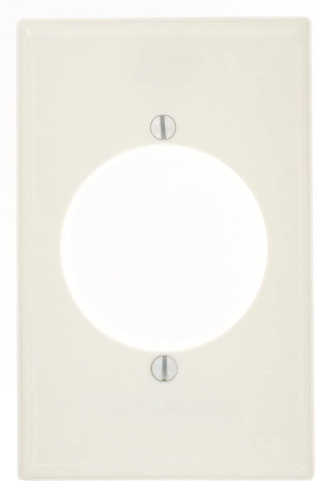 Photo 1 of Leviton 80728-W 1-Gang Flush Mount 2.15-Inch Diameter, Device Receptacle Wallplate, White
(COMES WITH 4)