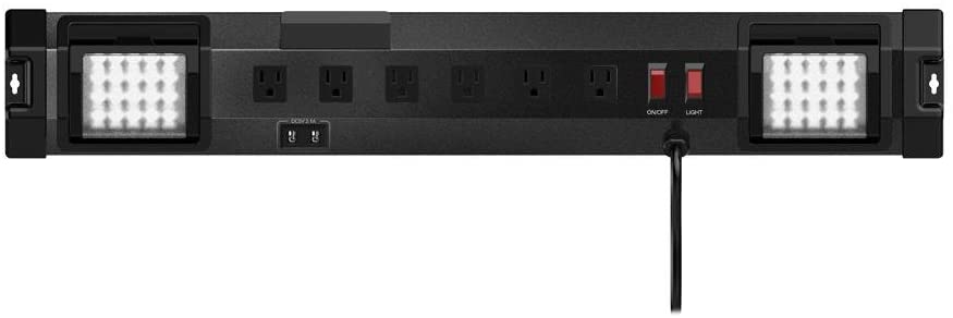 Photo 1 of Commercial Electric 6-Outlet 6 ft. Power Station with LED and USB
