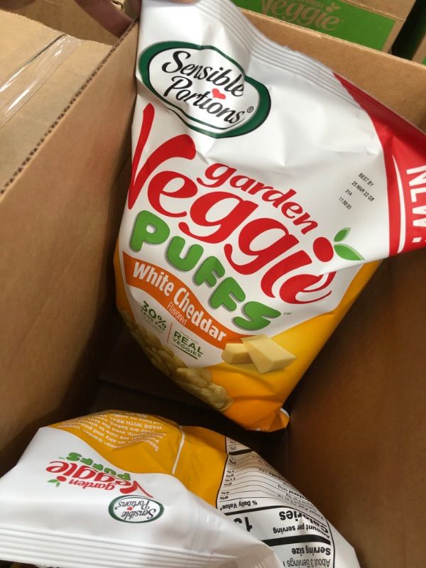 Photo 1 of ***NOT REFUNDABLE***BEST BY 03/25/22***
Sensible Portions Garden Veggie Puffs, White Cheddar, 3.75 oz (Pack of 6)
