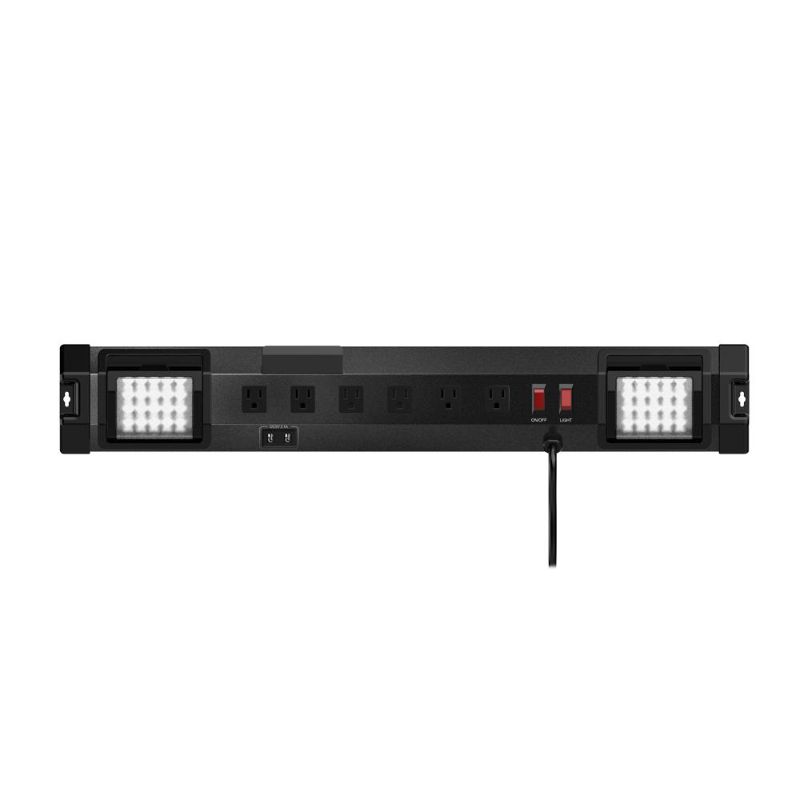 Photo 1 of TESTED**Commercial Electric 6 Ft. 6-Outlet Power Strip, Black
