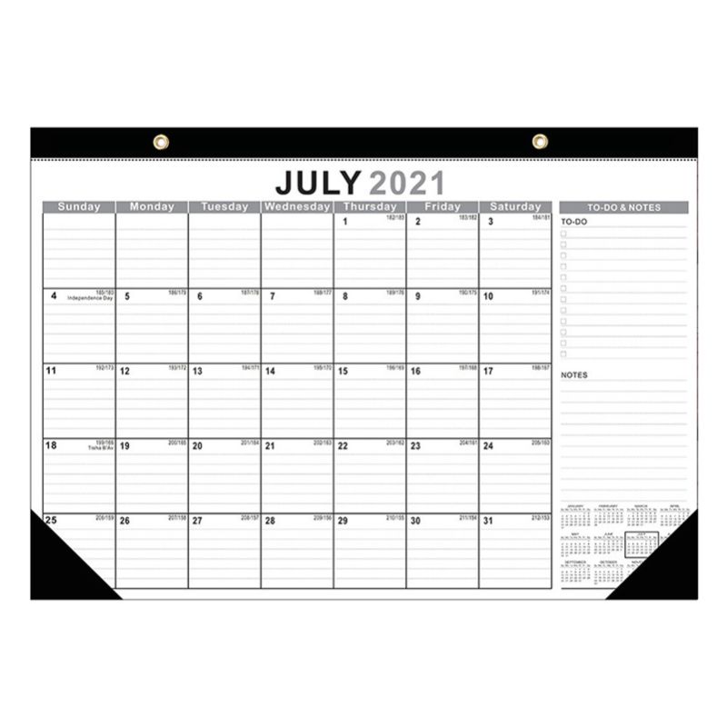 Photo 1 of (33 Included) 
Wall Calendar Count Down Memo Large July 2021-December 2022 Desk Monthly Planner
