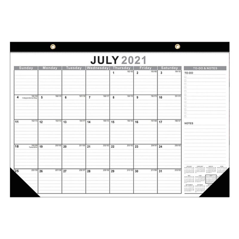Photo 1 of (33 Included) 
Wall Calendar Count Down Memo Large July 2021-December 2022 Desk Monthly Planner
