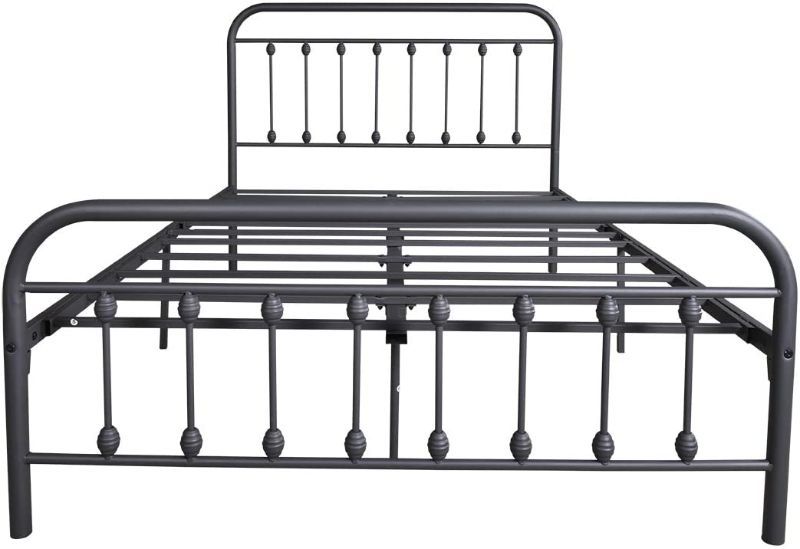 Photo 1 of ***PARTS ONLY***
DUMEE METAL QUEEN BED FRAME WITH HEADBOARD AND FOOTBOARD
